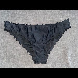 Hollister ruffle scrunch cheeky bikini bottoms